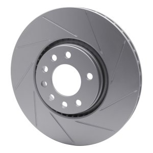 Saab 9-3 Brake Rotor (1) - Front - R1 Concepts - GEOSPEC Slotted - `99-`02